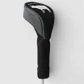 Personalisierte Abdeckung mit Kuh-Silhouette Golf Headcover (angewinkelt)