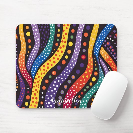Personalisierte aborigine Dot Painting Themed Mousepad (Mit Mouse)