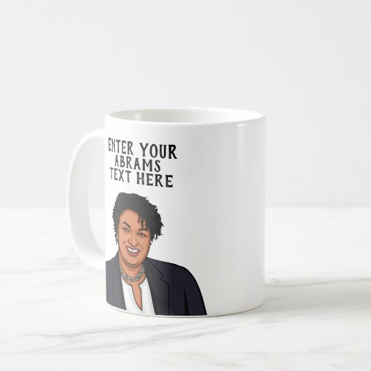 PERSONALISIERTE ABRAMS KAFFEETASSE (Vorderseite Links)