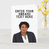 PERSONALISIERTE ABRAMS KARTE (Gelbe Blume)