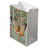 Personalisierte Abriebfestigkeit Mittlere Geschenktüte (Vorderseite Schrägansicht)