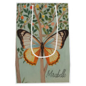 Personalisierte Abriebfestigkeit Mittlere Geschenktüte (Rückseite)