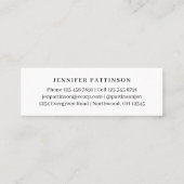 Personalisierte Abschluss Absolventenname Telefonnummerkarte (Rückseite)