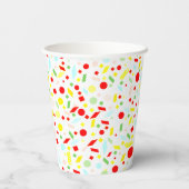 Personalisierte Abschluss Confetti-Papiergruppen Pappbecher (Rückseite)