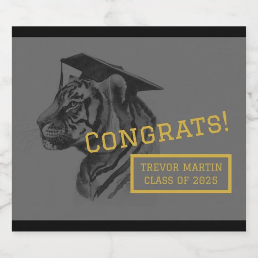 Personalisierte Abschluss Flaschenetiketten Bierflaschenetikett (Einzelnes Label)