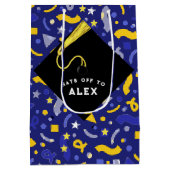 Personalisierte Abschluss-Geschenktasche Medium Mittlere Geschenktüte (Rückseite)