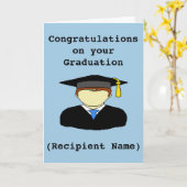 Personalisierte Abschluss-Glückwunsch-Karte Karte (Gelbe Blume)