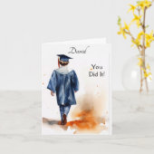 Personalisierte Abschluss-Grußkarte Karte (Gelbe Blume)