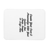 Personalisierte Abschluss-Karte, flexibel und benu Magnet (Horizontal)