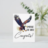 Personalisierte Abschluss-Karte, schnörkelloses Ad (Stehend Vorderseite)