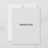 Personalisierte Abschluss-Karte, schnörkelloses Ad (Rückseite)