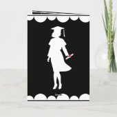 Personalisierte Abschluss-Karten für Tochter- oder Karte (Rückseite)