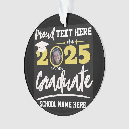 Personalisierte Abschluss-Klasse der Proud-Familie Ornament (Vorderseite)