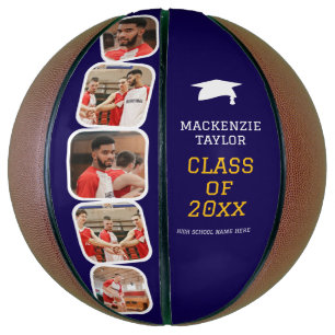 Personalisierte Abschluss-Klasse für Foto und Text Basketball