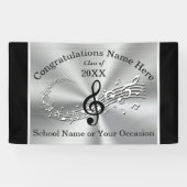 Personalisierte Abschluss-Musik-Fahne, irgendeine Banner (Horizontal)