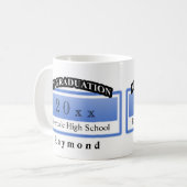 Personalisierte Abschluss-Tassen Kaffeetasse (Vorderseite Links)