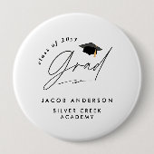 Personalisierte Abschlussfeier Custom Name Button (Vorderseite)