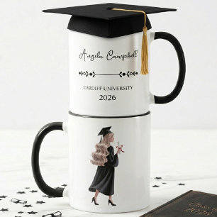 Personalisierte Abschlussgeschenke Feier Sie hat e Tasse