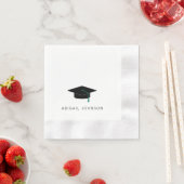 Personalisierte Abschlusskappe geprägtes Papier Serviette (Beispiel)