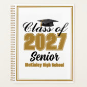 Personalisierte Abschlussklasse 2027 High School S Planer (Vorderseite)