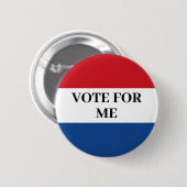 Personalisierte Abstimmung Rot und Blau Button (Vorne & Hinten)