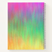 Personalisierte Abstrakte Blume SpiralNotebook Notizblock (Rückseite)