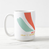 Personalisierte Abstrakte Blume und Text Kaffeetasse (Links)