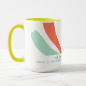 Personalisierte Abstrakte Blume und Text Tasse (Links)