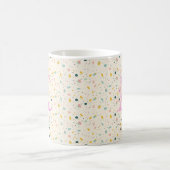 Personalisierte Abstrakte Boho Chic Monogramm-Tass Kaffeetasse (Mittel)