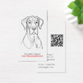 Personalisierte abstrakte Dogge (Schreibtisch)