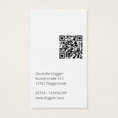 Personalisierte abstrakte Dogge (Rückseite)