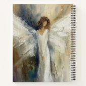 Personalisierte Abstrakte Engelneutralfarben Notizblock (Rückseite)