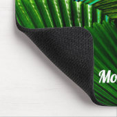 Personalisierte Abstrakte Fan Palm-Blätter Mousepad (Ecke)