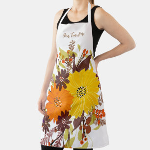 Personalisierte Abstrakte Florale Botanik Schürze