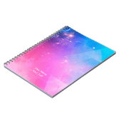 Personalisierte abstrakte geometrische notizblock (Linke Seite)