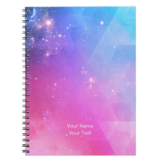 Personalisierte abstrakte geometrische notizblock (Vorderseite)