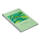 Personalisierte Abstrakte Green Chameleon-Notebook Notizblock (Rechte Seite)