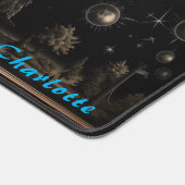 Personalisierte Abstrakte Holzplatte Schreibtischunterlage (Ecke)