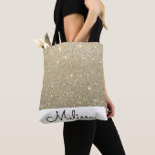 Personalisierte Abstrakte Imitate Gold Glitzer Tasche (Von Nahem)