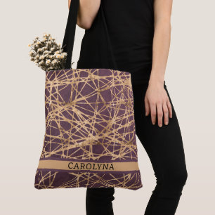 Personalisierte Abstrakte Imitate Goldmakler auf M Tasche