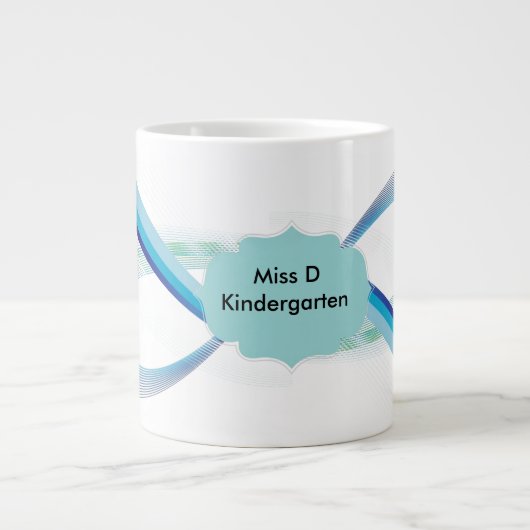 Personalisierte Abstrakte Kaffee-Tasse Jumbo-Tasse (Vorderseite)