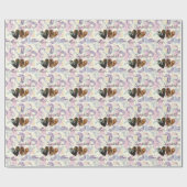 Personalisierte Abstrakte Kunst mit Fotos und Name Geschenkpapier (Flach)