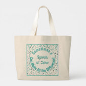 Personalisierte Abstrakte Kunstgalerie - Farbangeb Jumbo Stoffbeutel (Rückseite)