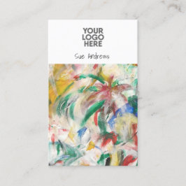 Personalisierte Abstrakte Künstlerinnen und Künstl Visitenkarte