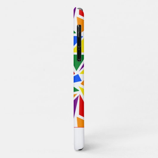 Personalisierte Abstrakte LGBTQ-Regenbogenfarben Case-Mate iPhone Hülle (Hinten/Links)