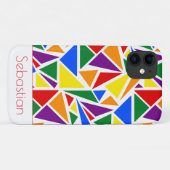 Personalisierte Abstrakte LGBTQ-Regenbogenfarben Case-Mate iPhone Hülle (Rückseite (Horizontal))