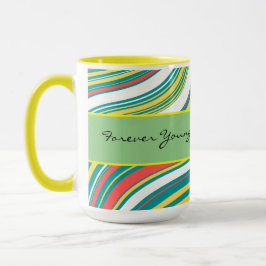 Personalisierte abstrakte Muster Geburtstag Tasse