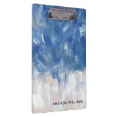 Personalisierte Abstrakte Ocean Akrylus Pinselstri Klemmbrett (Rechts)