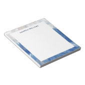 Personalisierte Abstrakte Ocean Akrylus Pinselstri Notizblock (angewinkelt)