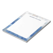 Personalisierte Abstrakte Ocean Akrylus Pinselstri Notizblock (Rotiert)